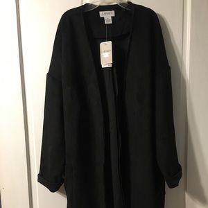 Carmen Marc Valvo faux suede cover up